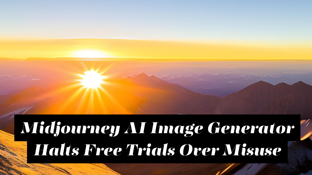 Midjourney AI Image Generator Halts Free Trials Over Misuse